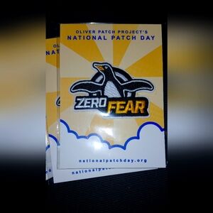 Zero Fear Penguin iron on Patch